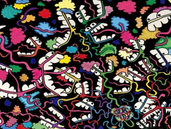 Named contemporary work « La nuit néon », Made by JERTOD