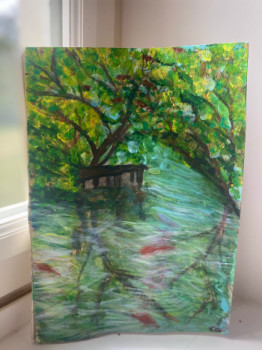 Named contemporary work « Reflets d’ailleurs », Made by CELINR GALLIEN