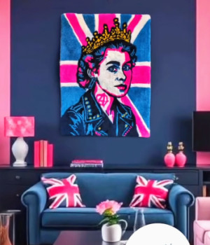 Named contemporary work « Royal riot », Made by LA FAB FABRIKA