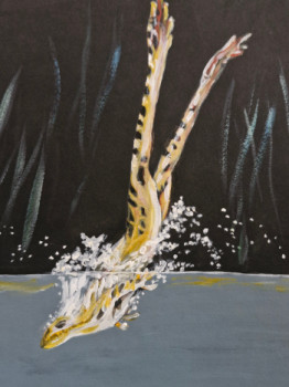 Named contemporary work « Grenouille », Made by VéRONIQUE ROSE