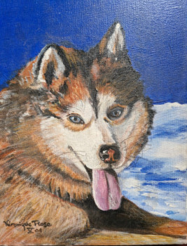 Named contemporary work « Husky », Made by VéRONIQUE ROSE