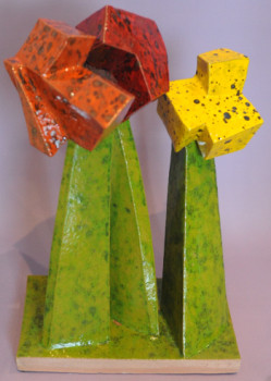 Named contemporary work « Les amaryllis », Made by PHILIBERT D