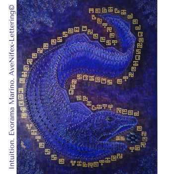 Named contemporary work « Intuition », Made by AVE NIFEX