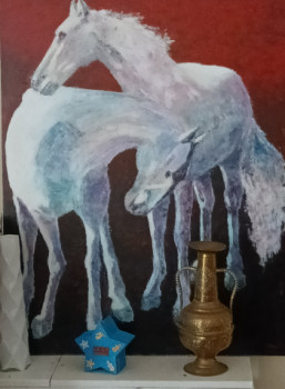 Named contemporary work « Les chevaux », Made by FRANCOIS SANCHEZ