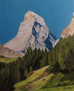 Named contemporary work « Le Cervin Suisse », Made by ANDRé BLANC