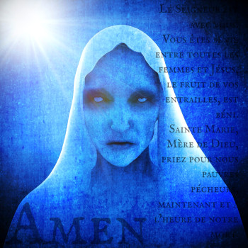 Named contemporary work « AMEN », Made by PRAN-K