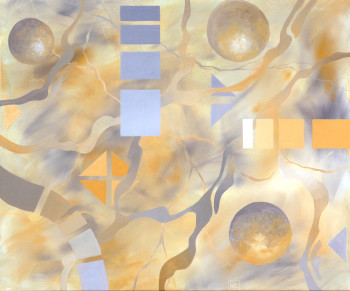 Named contemporary work « Sables », Made by ISABELLE GUIGOU
