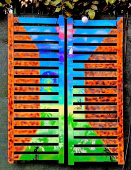 Named contemporary work « Trompe l’œil », Made by LE X MONEY