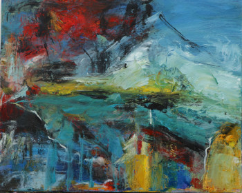 Named contemporary work « Le ciel en mouvement », Made by ORZA