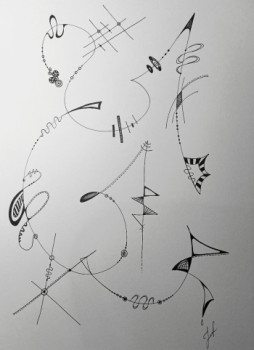 Named contemporary work « Space Lane », Made by JEN