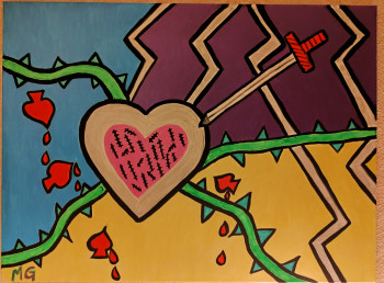 Named contemporary work « Où est Arthur », Made by MG
