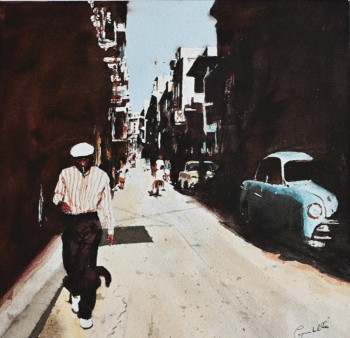 Named contemporary work « Buena vista social club », Made by COMBELLES