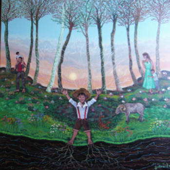 Named contemporary work « LE RETOUR AUX SOURCES », Made by RAPHAEL GUéMARD