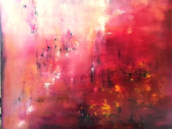 Named contemporary work « La vie en rouge numéro 2 », Made by BONVARLET