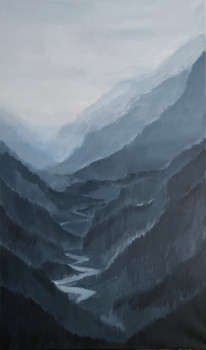 Named contemporary work « Mi valle », Made by KARMEN KON K