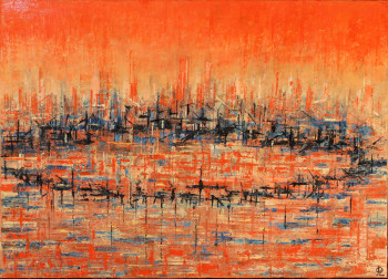 Named contemporary work « flamboyant », Made by PATRICK LESNE