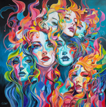 Named contemporary work « Hydra XIII », Made by SABRINA SECK