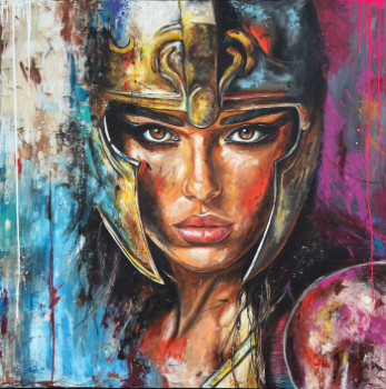 Named contemporary work « warrior inside », Made by SABRINA SECK