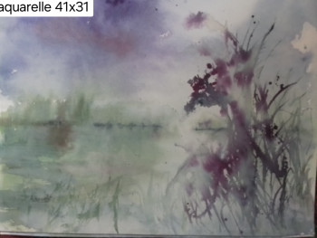 Named contemporary work « Fleurs dans le flou », Made by BONVARLET