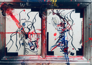 Named contemporary work « Madness », Made by MALOU