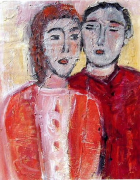 Named contemporary work « couple n°10 », Made by FAVRE-REES