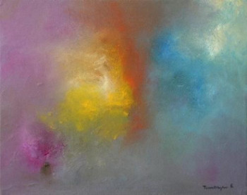 Named contemporary work « La fusion des couleurs », Made by TCHARTILOGLOU FRANCOISE