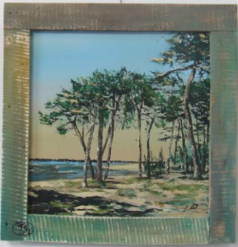 Named contemporary work « les pins de gatseau 1 », Made by LUDO