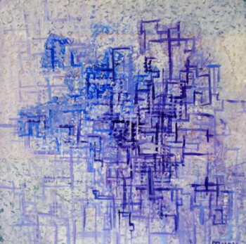 Named contemporary work « Blue City », Made by ER BR