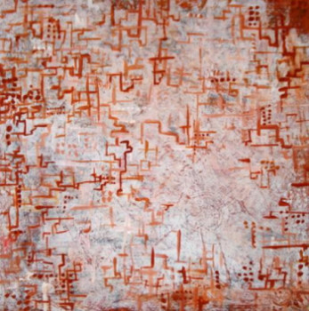 Named contemporary work « brown city 3 », Made by ER BR