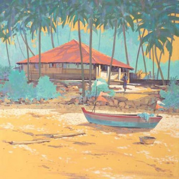 Contemporary work named « Chiwla Beach », Created by RAHUL DESHPANDE
