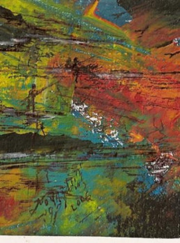 Named contemporary work « paysage 2 2 », Made by AKHARROUB