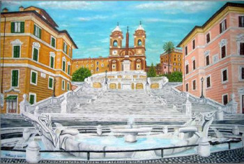 Named contemporary work « Piazza di Spagna 13-1999 », Made by GBELLUCCI