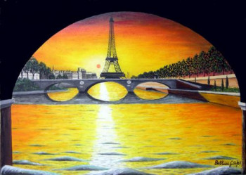 Named contemporary work « PARIS al Tramonto 54-2007 », Made by GBELLUCCI