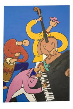 Named contemporary work « Jazz Trio », Made by STEF