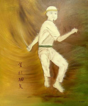 Named contemporary work « Shaolin », Made by ROBERT MOTA