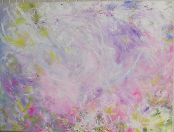 Contemporary work named « Skypainting Mauve », Created by ADRIENNE JALBERT