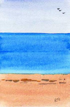 Named contemporary work « Beach II », Made by ARTROGER