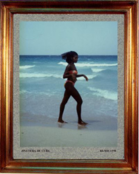 Named contemporary work « Cuba; Jinetera des plages 1998 », Made by EMILE RAMIS