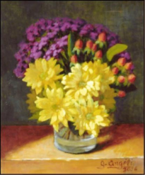 Named contemporary work « petit bouquet », Made by GUERINO ANGELI
