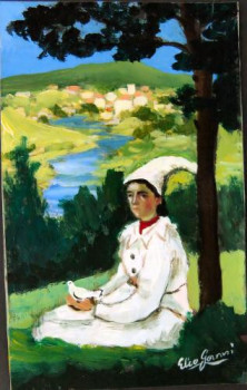 Named contemporary work « pulcinella  », Made by ELIO GERVASI