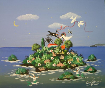 Named contemporary work « isola bella », Made by ELIO GERVASI