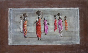 Named contemporary work « Saris », Made by VALéRIE CHRETIEN