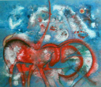 Named contemporary work « les amours flamboyantes », Made by MINDSZENTI