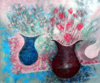 Named contemporary work « une pluie de fleurs », Made by MINDSZENTI