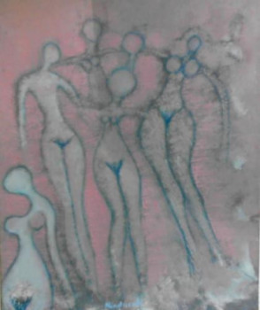 Named contemporary work « le cercle des baigneuses », Made by MINDSZENTI