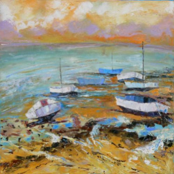 Named contemporary work « Bateaux à marée basse », Made by RAOUL RIBOT