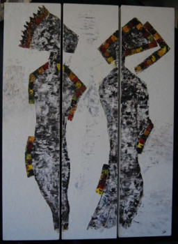 Named contemporary work « carnaval », Made by BRIGITTE TISON