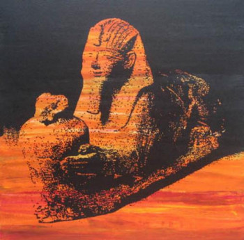 Contemporary work named « LE SPHINX », Created by SPIRIT.S