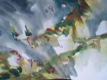 Named contemporary work « Paysage imaginé », Made by CATHERINE FEINTUCH