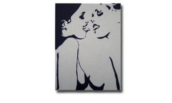 Named contemporary work « LE BAISER 2 », Made by JOTA